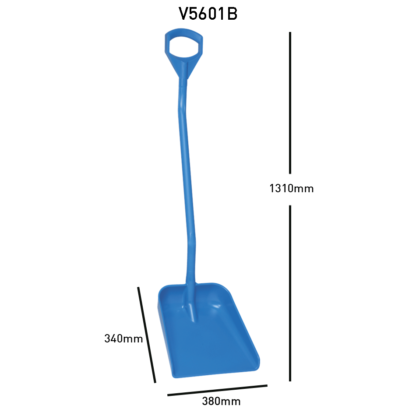 Ergonomic Shovel - Long Handle, Large Blade